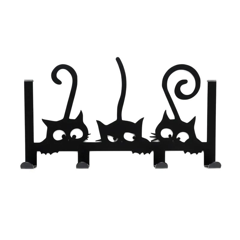 آویز لباس پشت دری فولدو مدل FO-DH03 طرح گربه